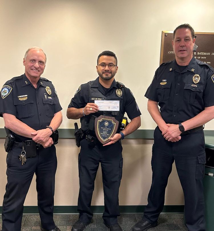 L to R: Chief Don Anderson, Sgt. Mauricio Vigil, Capt. Jeremiah Marron